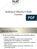 Building an Effective IT Audit Function