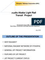 Ethiopian Railways Corporation Presents Addis Ababa Light Rail Transit Project