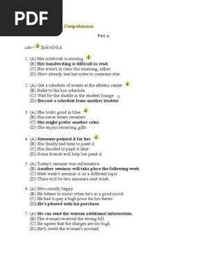 TOEFL Listening
