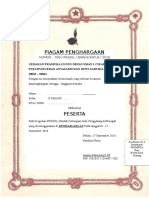 Piagam - Pramuka Pandika Putra