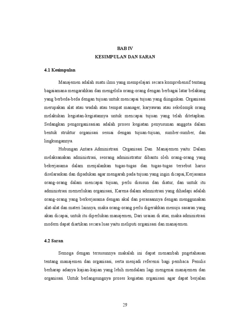 Bab Iv Tugas Makalah Manajemen Dan Organisasi Part 5