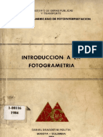 Introduccion A La Fotogreametria