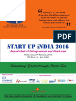 Start Up India 2016: Unleashing Youth Through Start Ups Unleashing Youth Through Start Ups