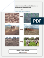 The role of Conservation Agriculture (CA) for sustainable farming and ecological conservation