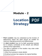 Module 2 - Location Strategy