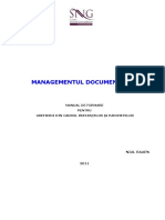 Managementul documentelor - manual de formare pentru grefieri