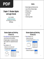 11 Boolean Algebra and Logic Circuits