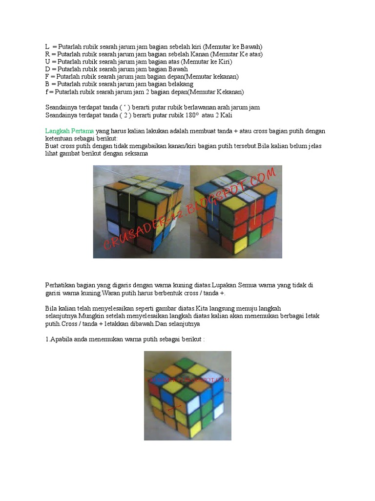 Rumus Rubik 3x3 | PDF