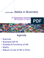 Social Media in Business: P. Vigneswara Ilavarasan