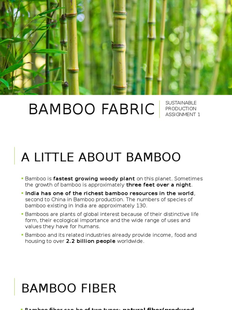 Bamboo Fabric Bamboo Fibers