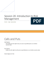 Session 20. Introduction to Risk Management