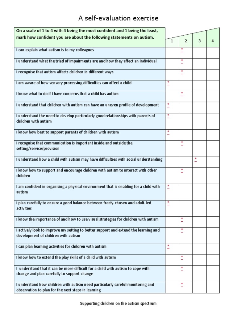 Self Evaluation1 | PDF