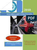 Vocabulary Strategies for Elementary and Secondary Teachers