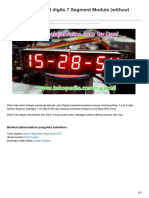 Digital Clock With 8 Digits 7 Segment Module Without RTC
