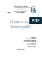 Técnicas de La Investigación