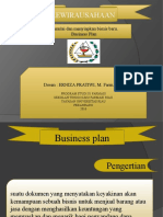 Kewirausahaan: Memulai Dan Menyiapkan Bisnis Baru. Business Plan