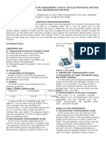 BUFFER PREPARATION AND PH DETERMINATION USING ELECTROMETRIC AND COLORIMETRIC METHODS