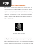 Rack and Pinion Gears Information