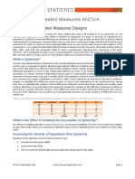 Repeated Measures ANOVA