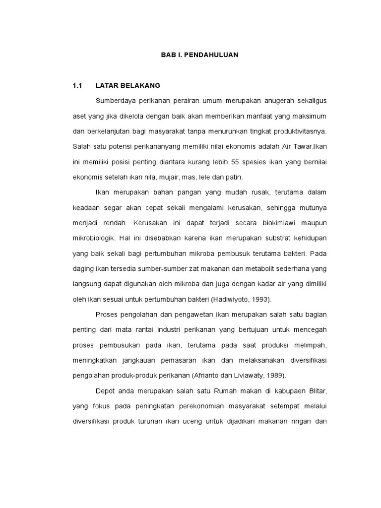 PROSES PENGOLAHAN UCENG CRISPY (Nemachilus Fasciatus) | PDF