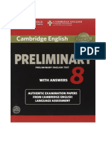 Preliminary English Test 8 With Answers PDF