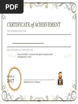 Certificate of Achievement