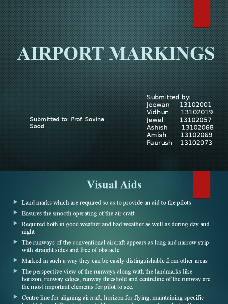 Airport Marking ppt Runway Airport