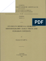 Studies in Medieval Georgian Historiography - S. H. RAPP PDF