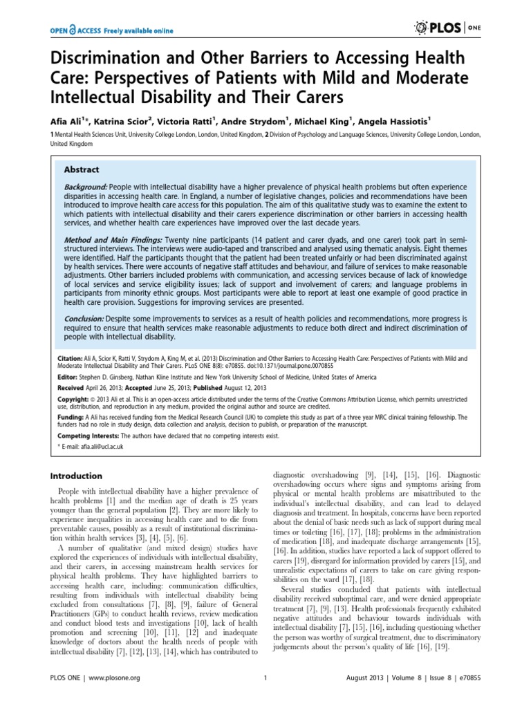 community care research paper