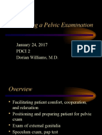 Conducting A Pelvic Exam 1-24-17