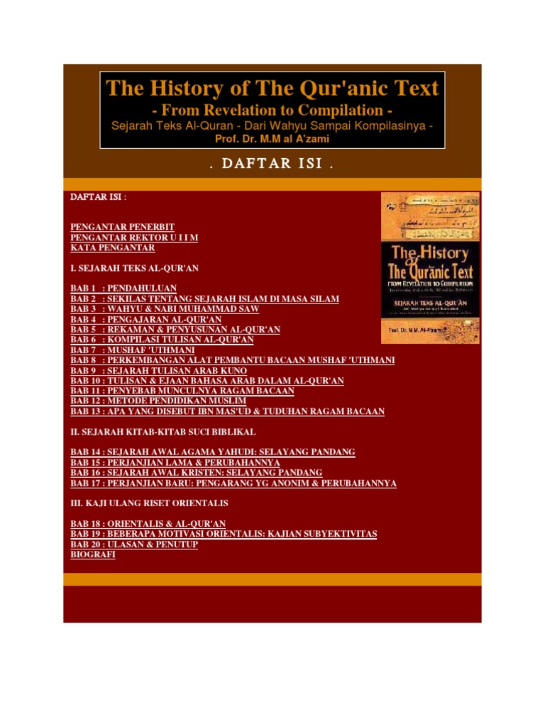 Sejarah Tulisan Al Quran