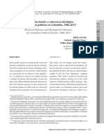 Colombia. Reforma Electoral y Coherencia Ideologica (1)