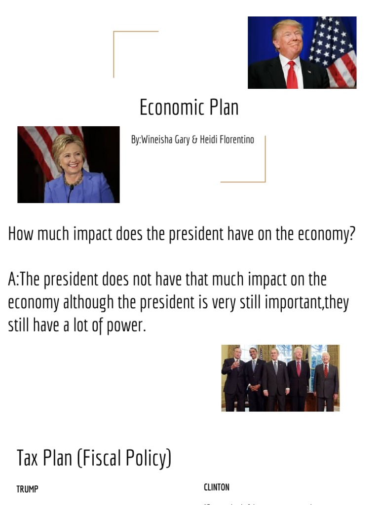 economic plan Donald Trump American Government