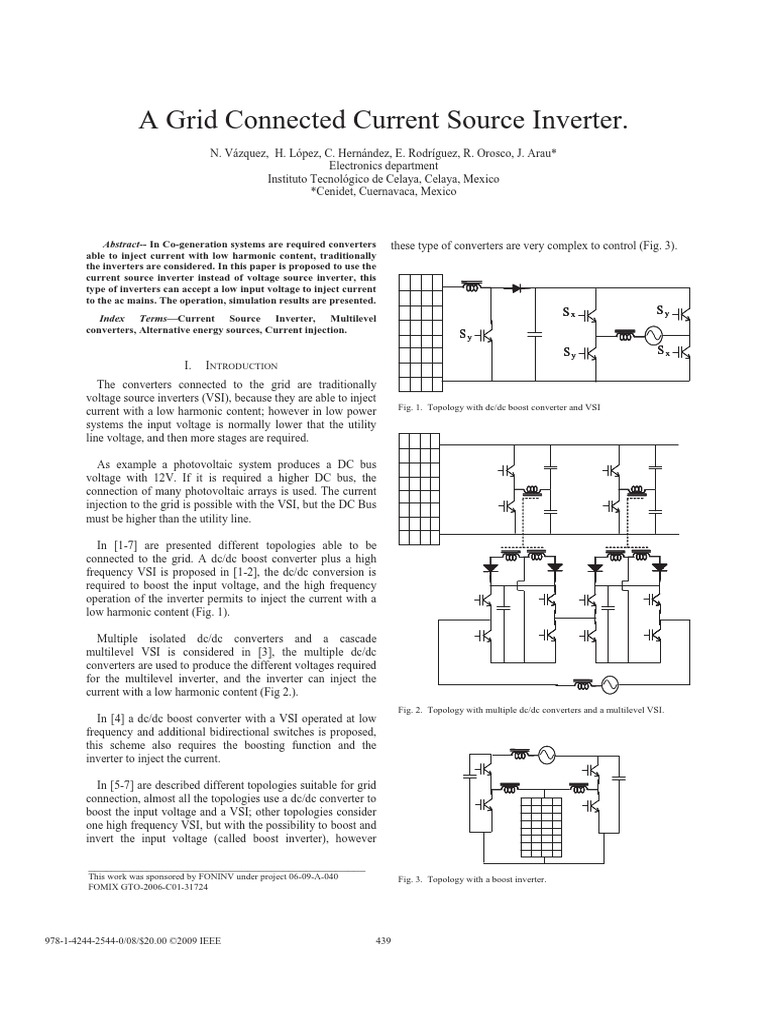 Grid Connected Inverter | PDF | Power Inverter | Power Electronics