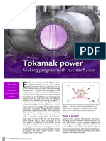 Tokamak Power: Making Progress With Nuclear Fusion