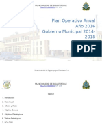 Plan Operativo Anual 2016