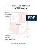 Caratula Colegio Cristiano El-Hashamayim