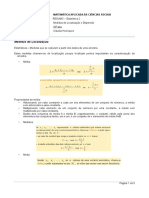 Resumo - Matemática - Estatistica