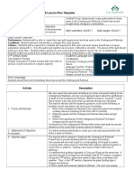 Edtpa Lesson Plan Template: Activity Description