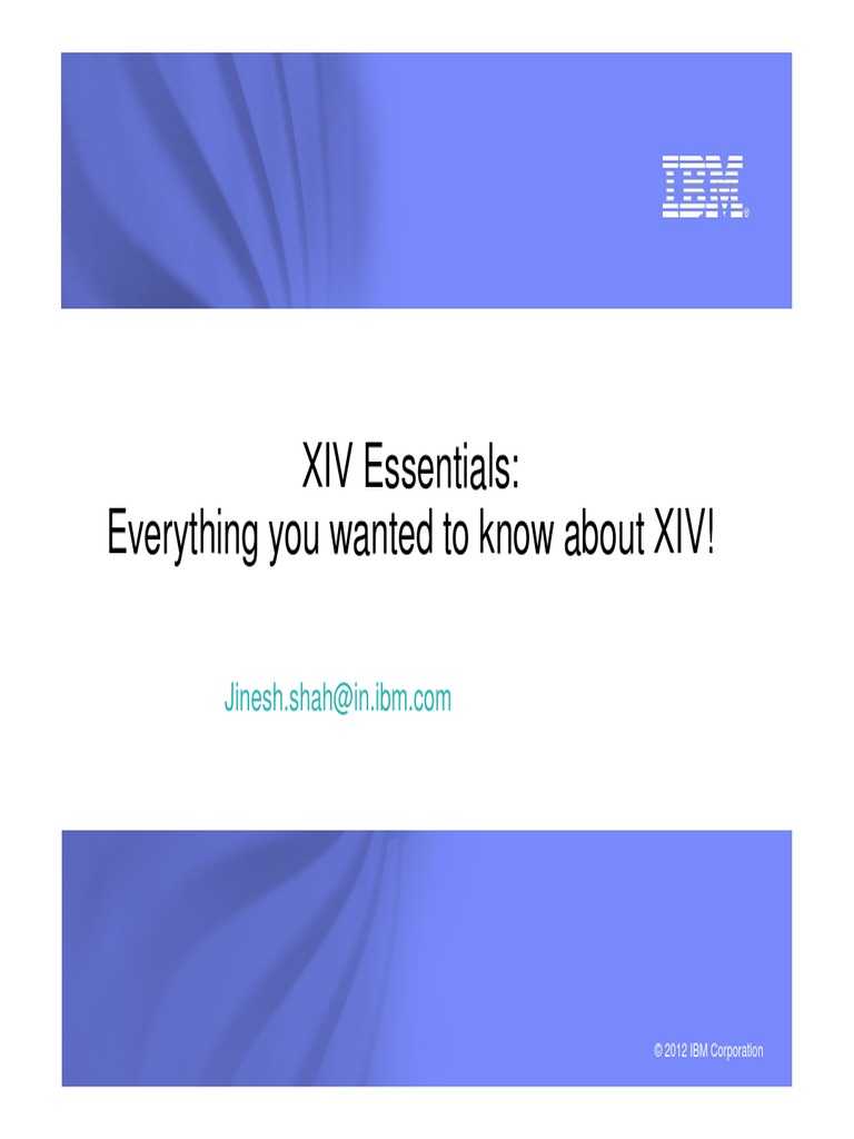 IBM XIV Gen3 Overview PDF Solid State Drive Scalability