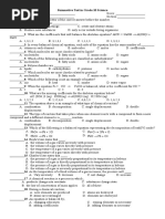 Summative Test in Grade 10 Science