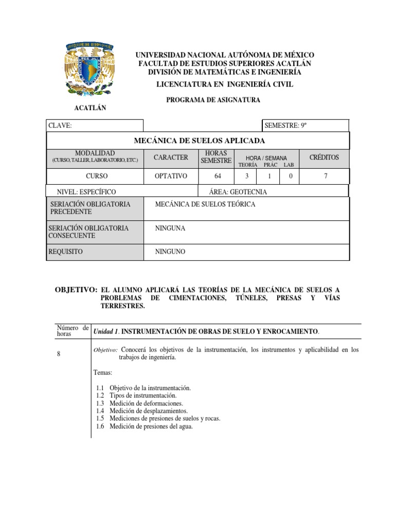 09op Mecanica de Suelos Aplicada PDF | PDF | Ingeniería geotécnica ...