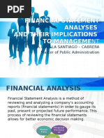 Report On Financial Statement Analyses