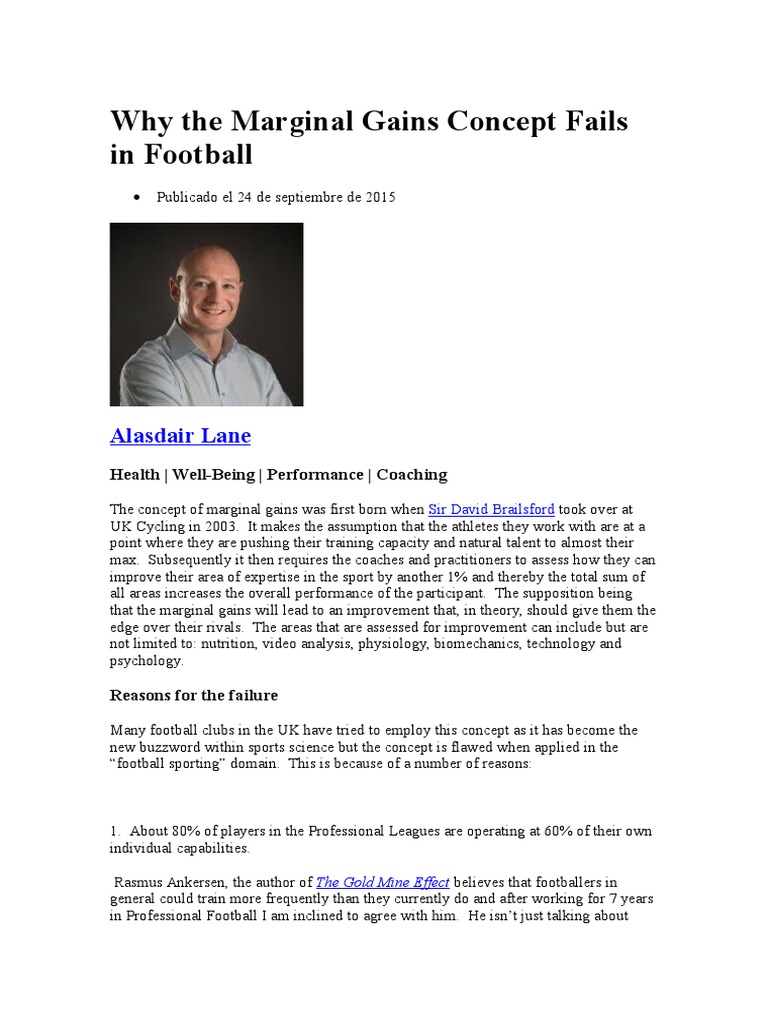 Why Marginal Gains Fail in Football | PDF | Association Football | Ball