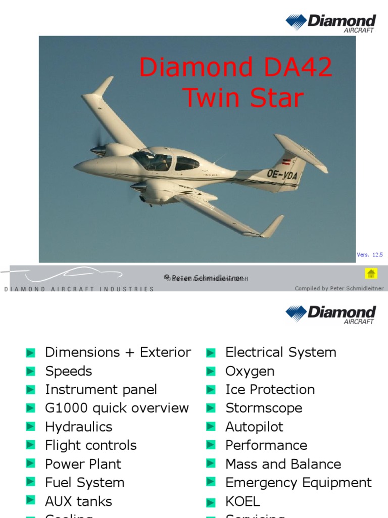 Diamond DA 42 Systems V12 5clases 19 De Junio PDF Aviation 