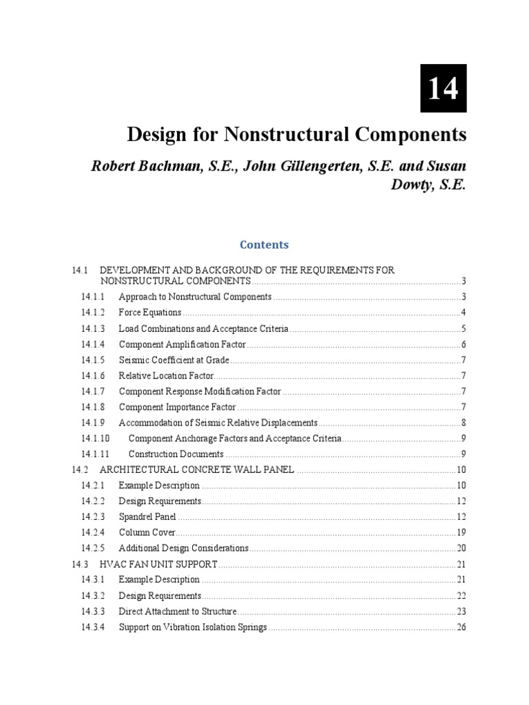 Design Guidelines for Nonstructural Elements | PDF | Pipe (Fluid ...