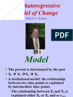 The Autoregressive Model of Change: David A. Kenny