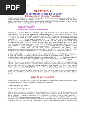 Estudio De Proverbios Libro De Proverbios Solomons