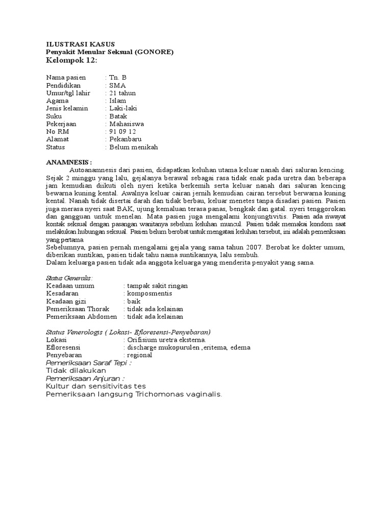 Ilustrasi Kasus Gonore & Sifilis PDF