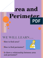 area and perimeter